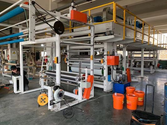 Dubbelkleurige embossing folielamineerder met 8000 kg lamineercapaciteit