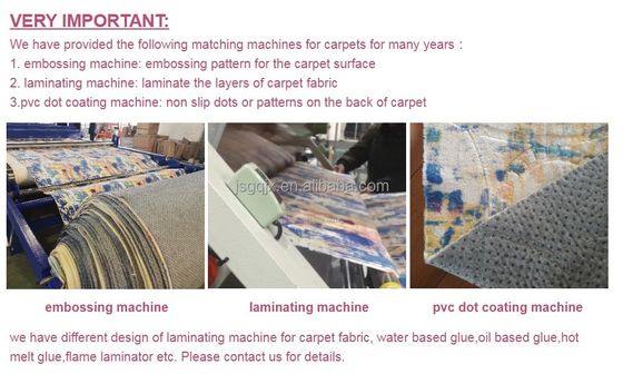 Niet-geweven weefselcoatingsmachine voor niet-slip anti-slip dot coating op aangepaste tapijten