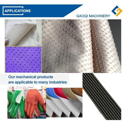Automatische rubber dew drop print machine voor anti-slip dot coating 7000kg