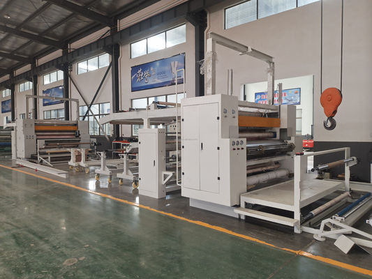 10500x2800x2700 Hot Melt Glue Pur Automatische gebreide weefsel lamineermachine
