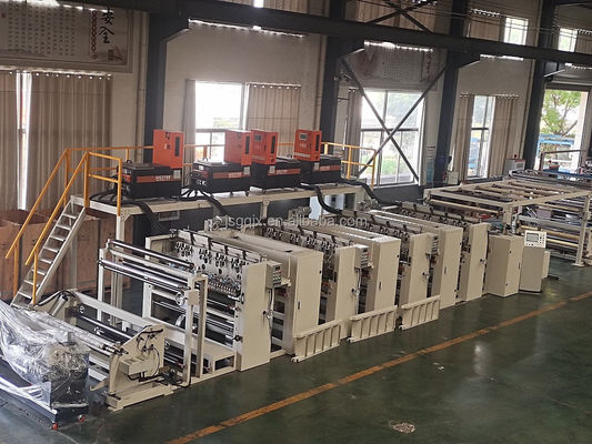 Hot Melt Glue Spray en Powder Scattering Coating Laminating Machine voor aangepaste behoeften