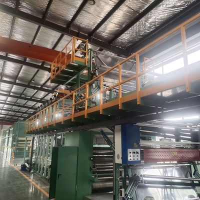 50KW AUTOMATISCH Sponge Foam Fire Flame Laminating Machine voor tapijt maken tot 1800m