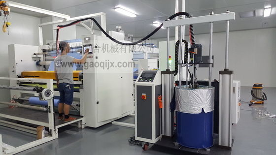 PUR Machine voor het lamineren van warm gesmolten lijm voor stof/schuim/film/niet-geweven/leer/papier 180 kg/uur