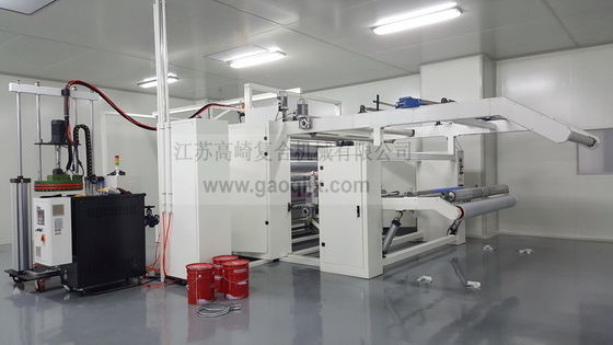 PUR Machine voor het lamineren van warm gesmolten lijm voor stof/schuim/film/niet-geweven/leer/papier 180 kg/uur